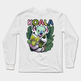 Animal Alphabet - K for Koala Long Sleeve T-Shirt